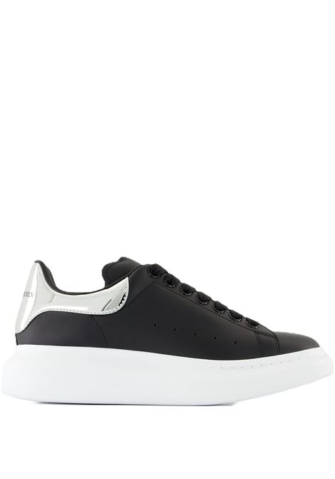 Sneakers Oversize Nere Con Spoiler Argento Specchiato ALEXANDER MCQUEEN | 553680-WIAEG1061